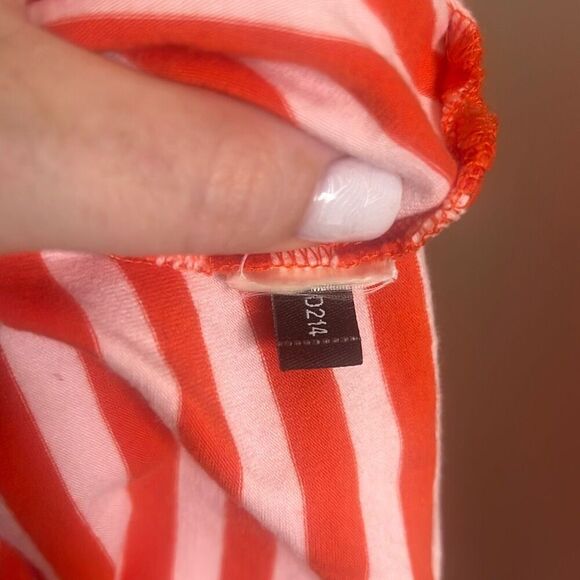 ✨Kate Spade Wheaton Red & Pink Striped Bow Sz Small Top✨ - Picture 9 of 9